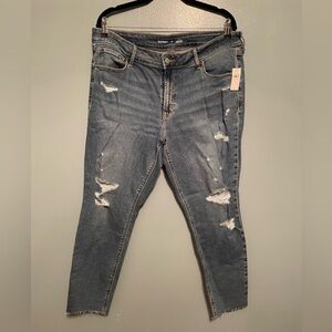 Old Navy Distressed Ankle Jeans - Light Blue